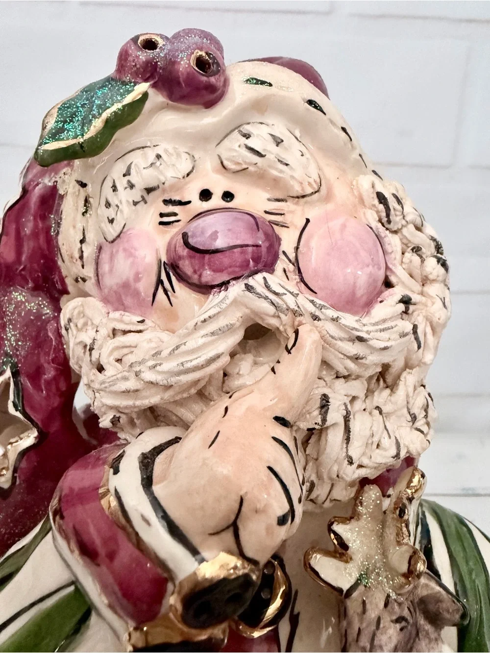 The Blue Sky Clayworks Santa Claus Figurine by Heather Goldminc